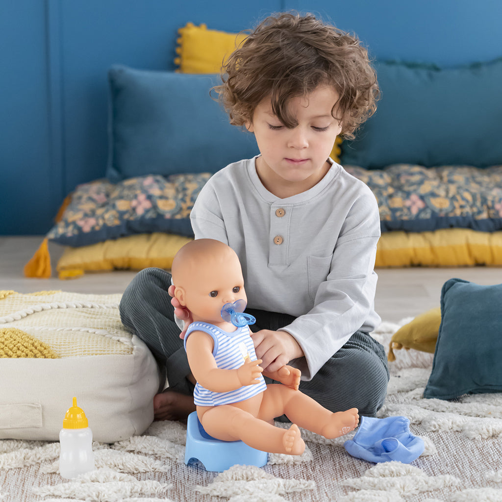 Corolle Baby Doll Mon Grand 36 cm, Paul - Bath Doll That Can Drink and Wet