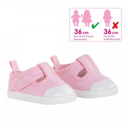 Corolle dukkesko, Mon Grand, sneakers rosa - 36 cm
