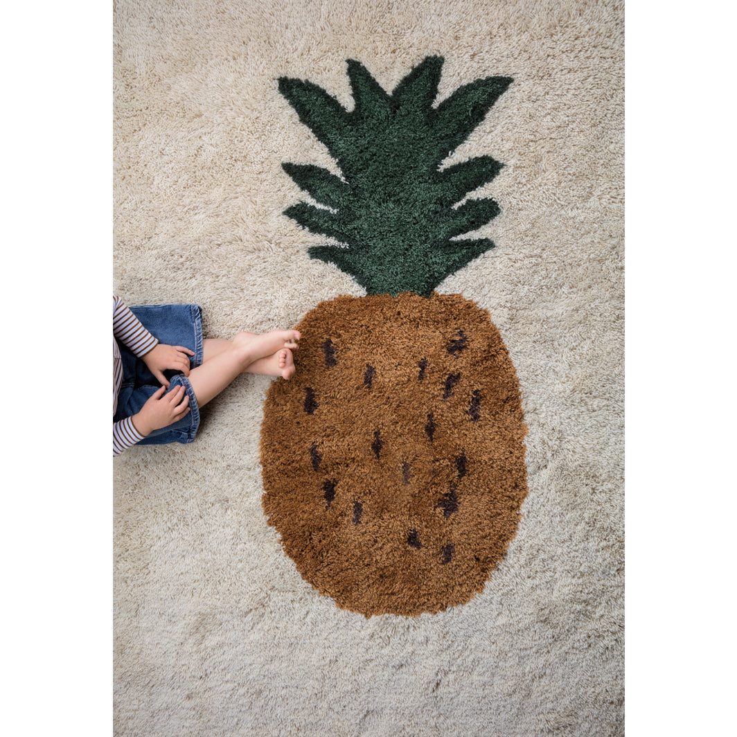 ferm Living Wool Rug, Pineapple - Small