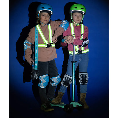 Micro - Knee and Elbow Protectors - Reflective Black - Size S or M