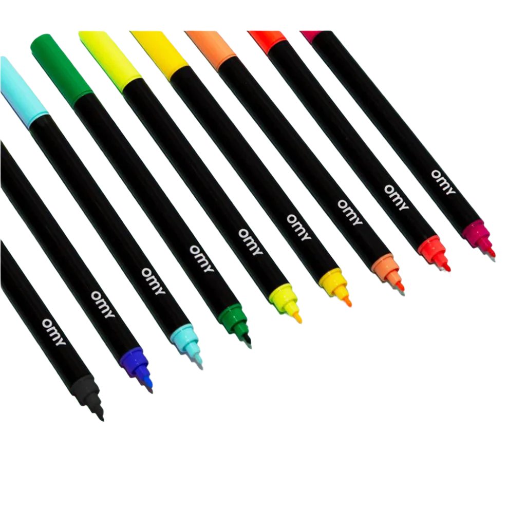 Omy Markers, Box of 100 Double-Tipped Markers