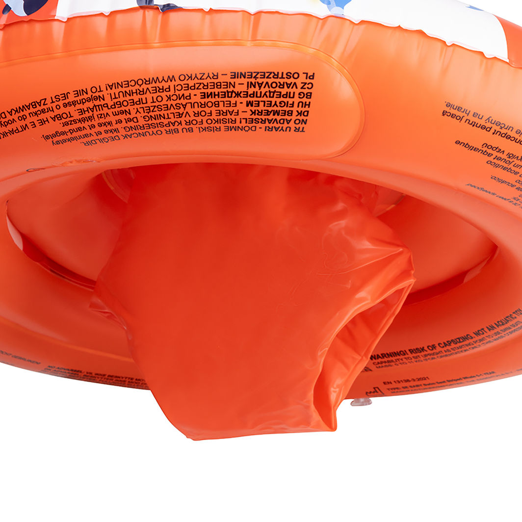Swim Essentials, Baby Swim Ring with Back Support, 0-1 Year – Ocean Stripes