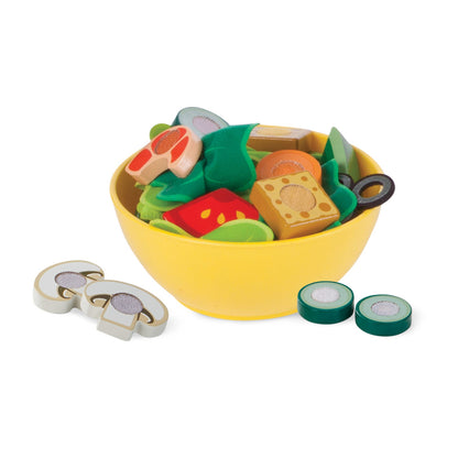 Melissa &amp; Doug Wooden Play Food, Salad Set