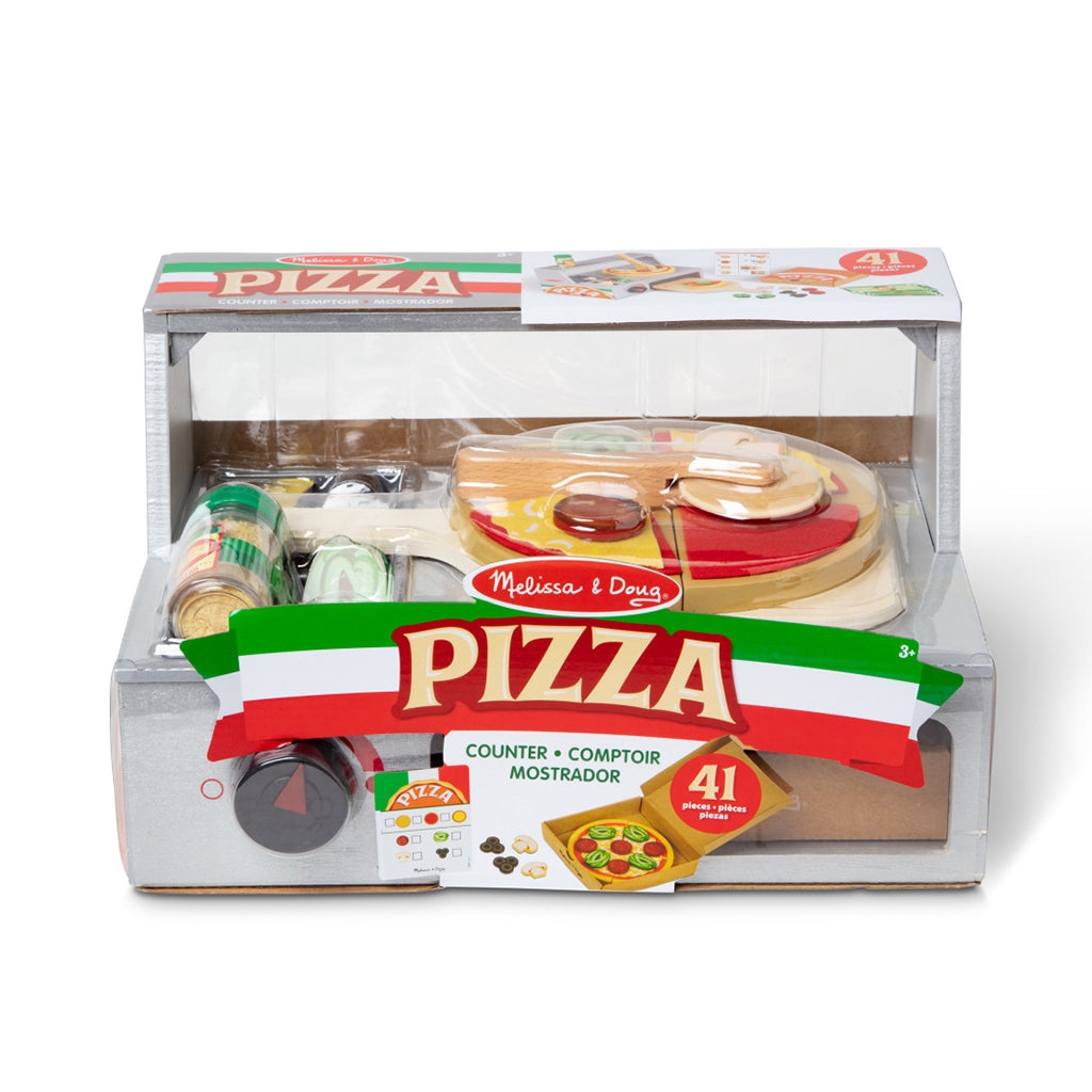 Melissa &amp; Doug Play Food, Build-Your-Own Pizza Set - 41 Pieces