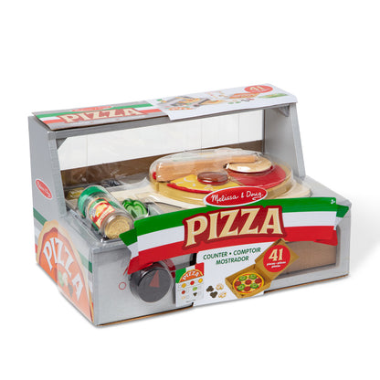 Melissa &amp; Doug Play Food, Build-Your-Own Pizza Set - 41 Pieces