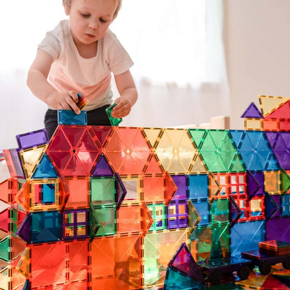 Connetix Mega Pack, Magnetic Building Set with 212 Pieces - Rainbow