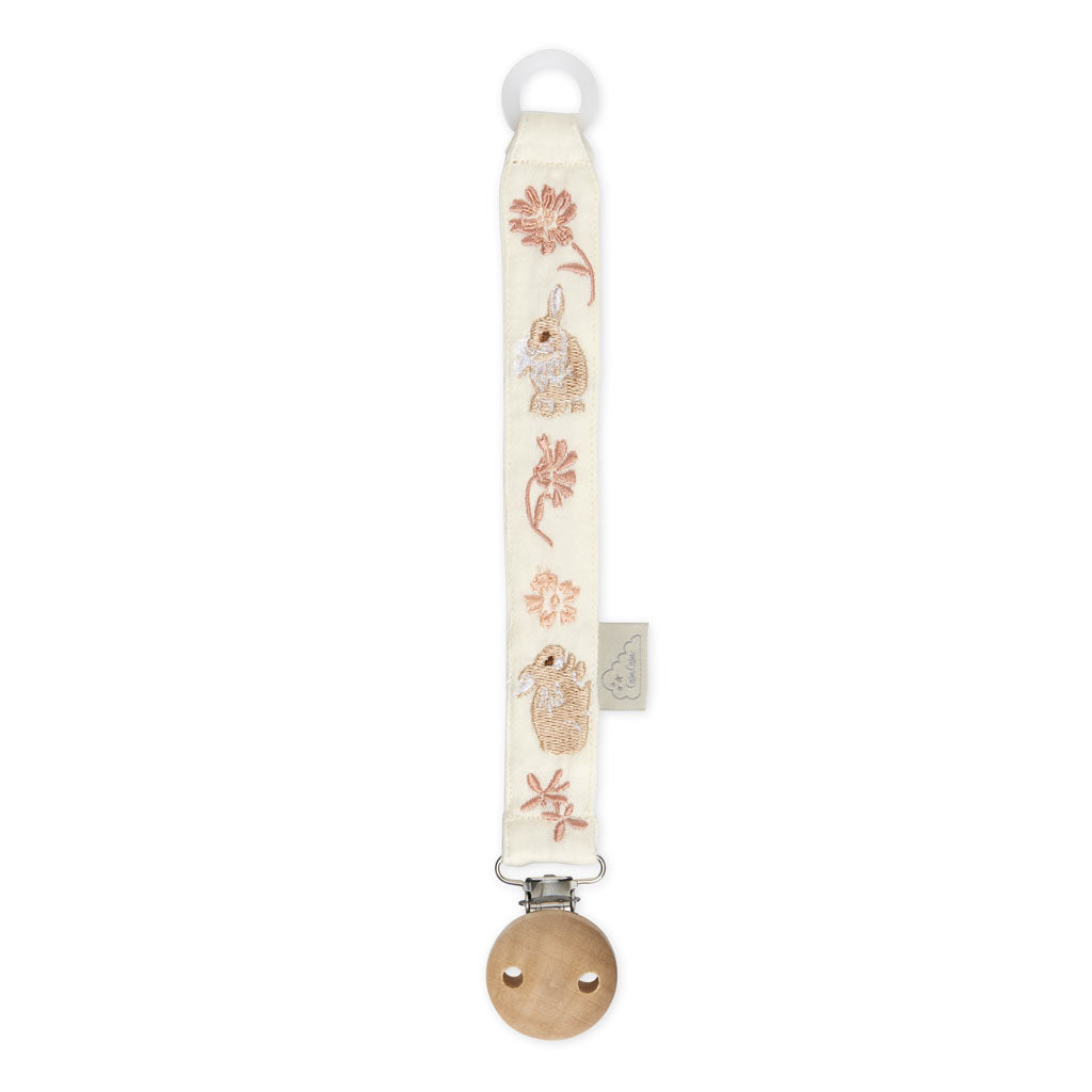 Cam Cam Embroidered Pacifier Chain, Organic - Augusta