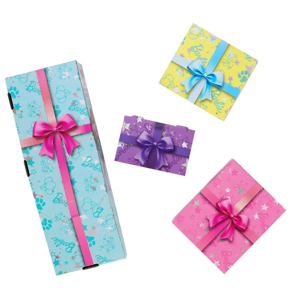 Barbie Party Unboxed Doll with Brown Hair and 10 Surprises