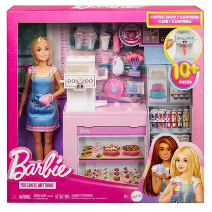 Barbie Career Coffee Shop, Barbie Doll with Coffee Bar