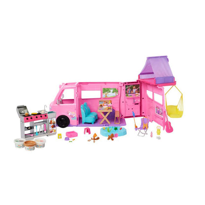 Barbie Dream Camper, Motorhome Set with 60 Accessories