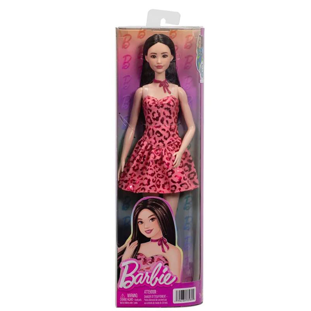 Barbie Fashionista Doll, Pink Leopard Brunette