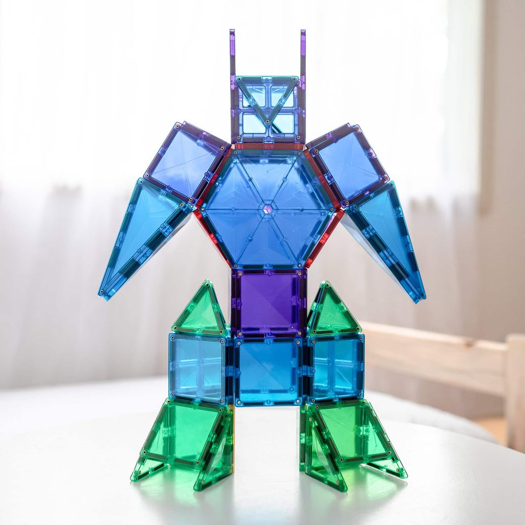 Connetix Mega Pack, Magnetic Building Set with 212 Pieces - Rainbow