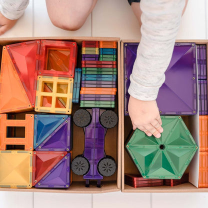 Connetix Mega Pack, Magnetic Building Set with 212 Pieces - Rainbow