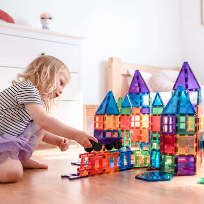 Connetix Mega Pack, Magnetic Building Set with 212 Pieces - Rainbow