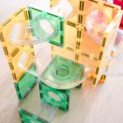 Connetix Ball Run Expansion Pack, 66 Pieces - Rainbow