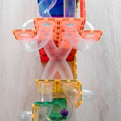 Connetix Ball Run Expansion Pack, 66 Pieces - Rainbow