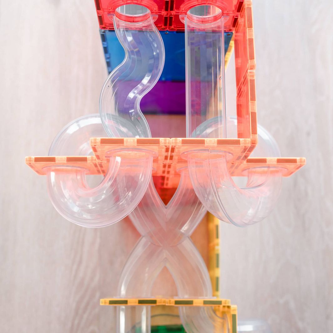 Connetix Ball Run Expansion Pack, 66 Pieces - Rainbow