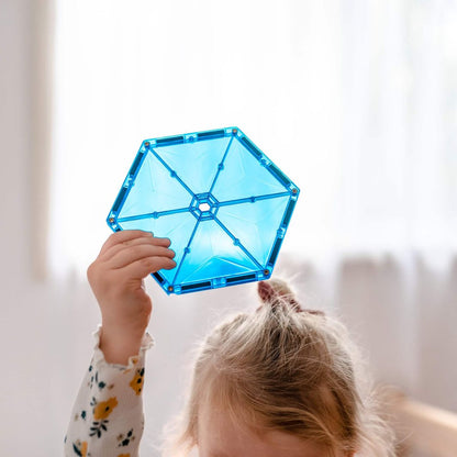 Connetix Geometry Pack, Magnetic Building Set with 30 Pieces - Rainbow