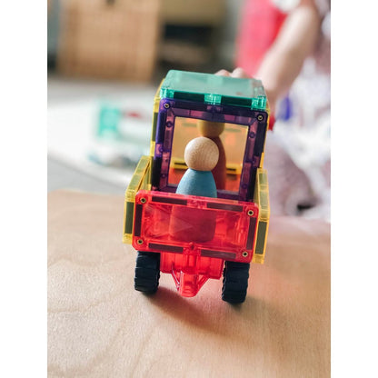 Connetix Motion Pack, Magnetic Construction Set with 24 Pieces – Rainbow