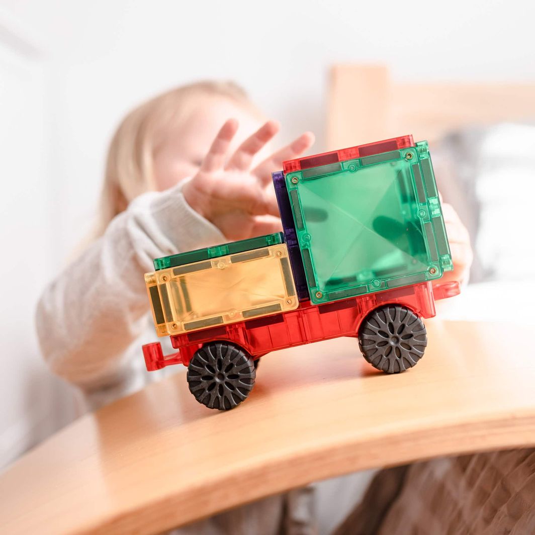 Connetix Motion Pack, Magnetic Construction Set with 24 Pieces – Rainbow