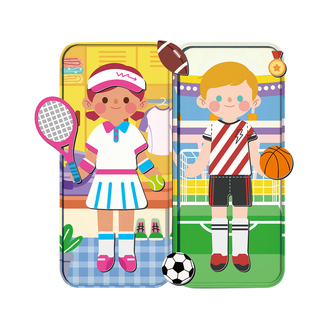 mierEdu Magnetic Travel Set, Sports Stars