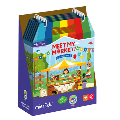 mierEdu Magnetic Playset, My Market