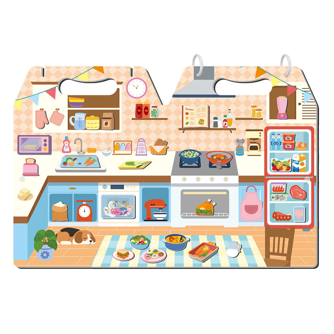 mierEdu Magnetic Playset, My Kitchen