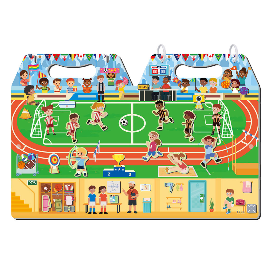 mierEdu Magnetic Play Set, My Stadium