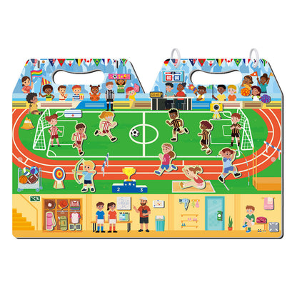 mierEdu Magnetic Play Set, My Stadium