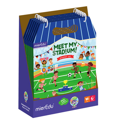 mierEdu Magnetic Play Set, My Stadium