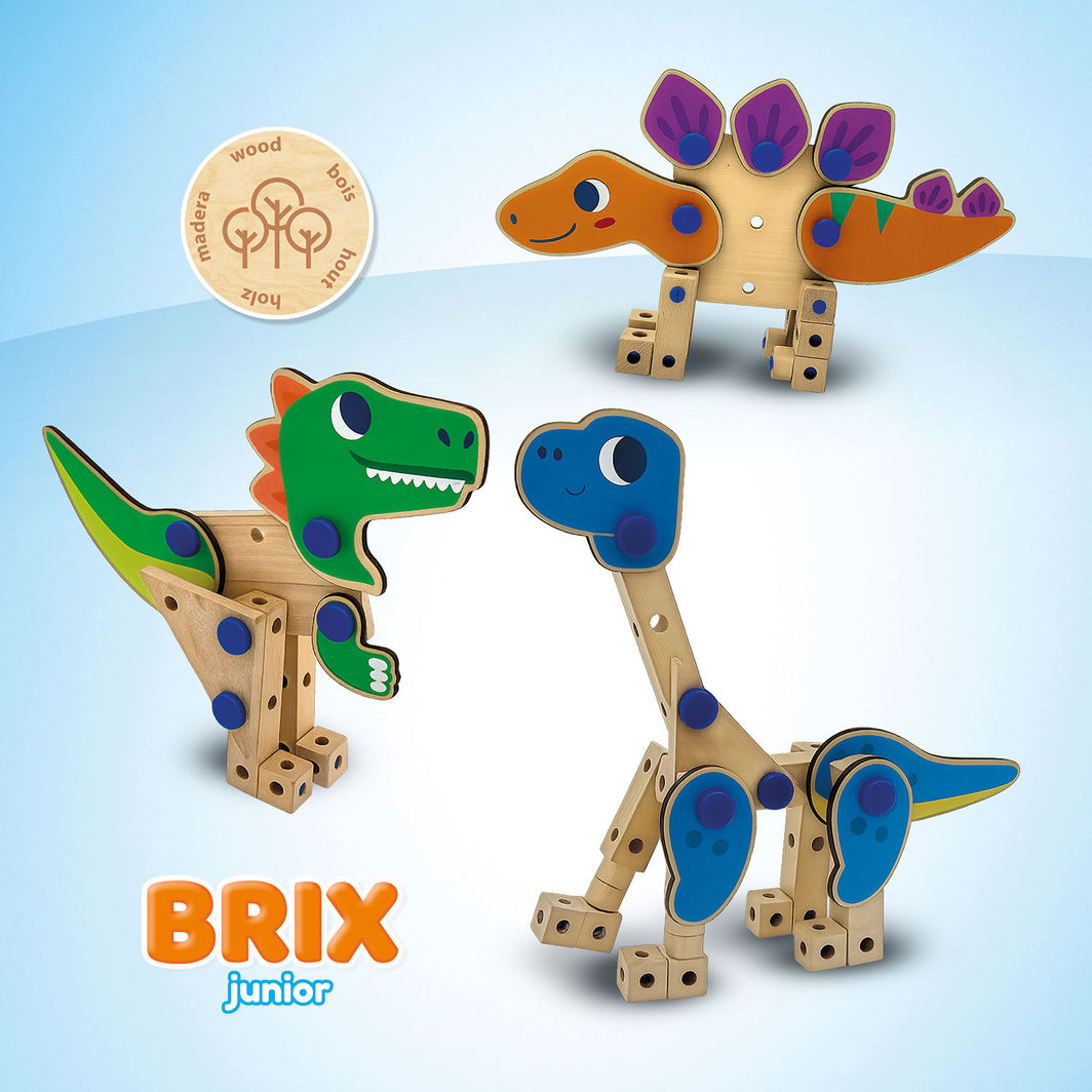 SES Creative Brix Junior, construction toys – Dinosaurs