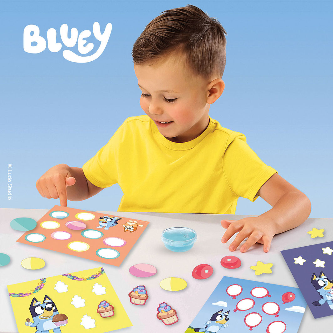 SES Creative Bluey, Finger Paint – Shapes