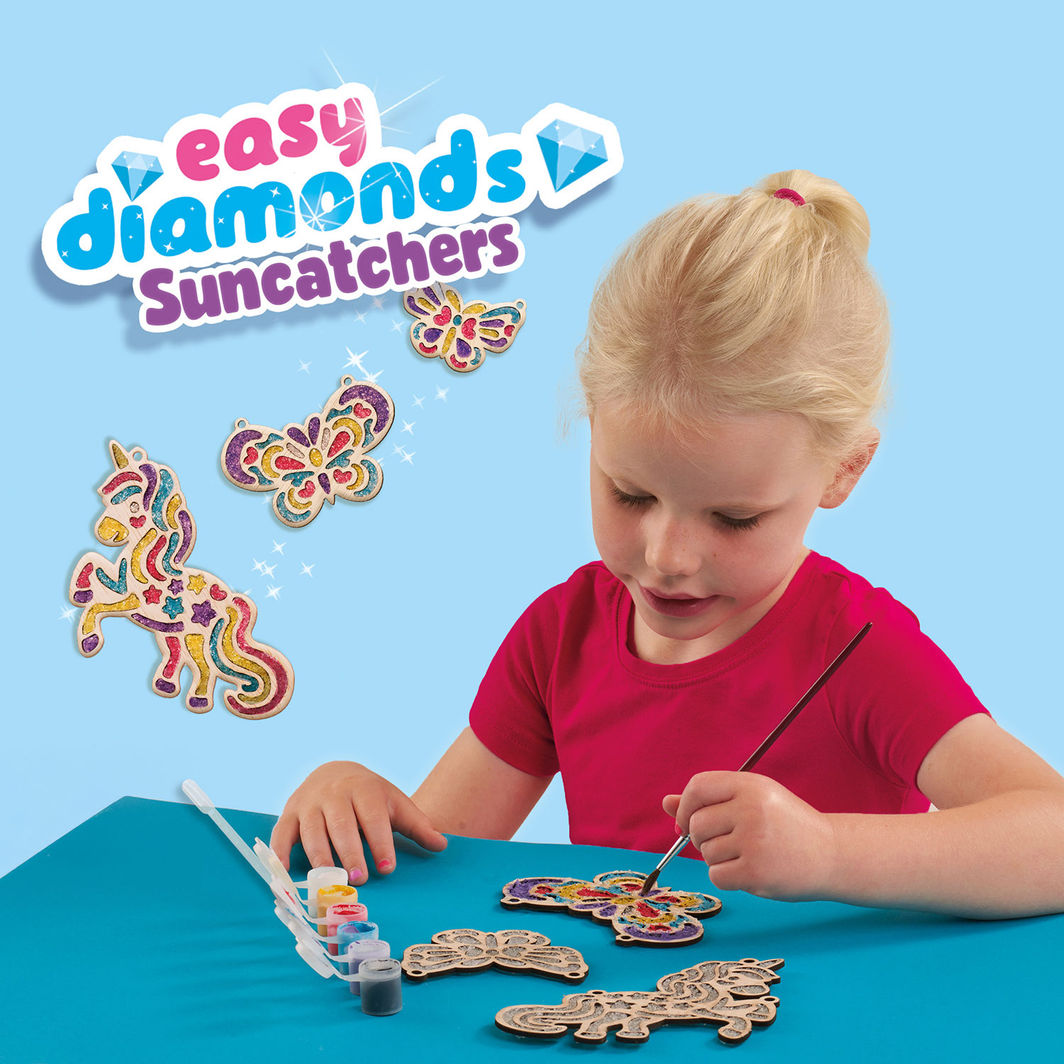 SES Creative DIY Window Decorations, Sun Catchers - Crystal Colors