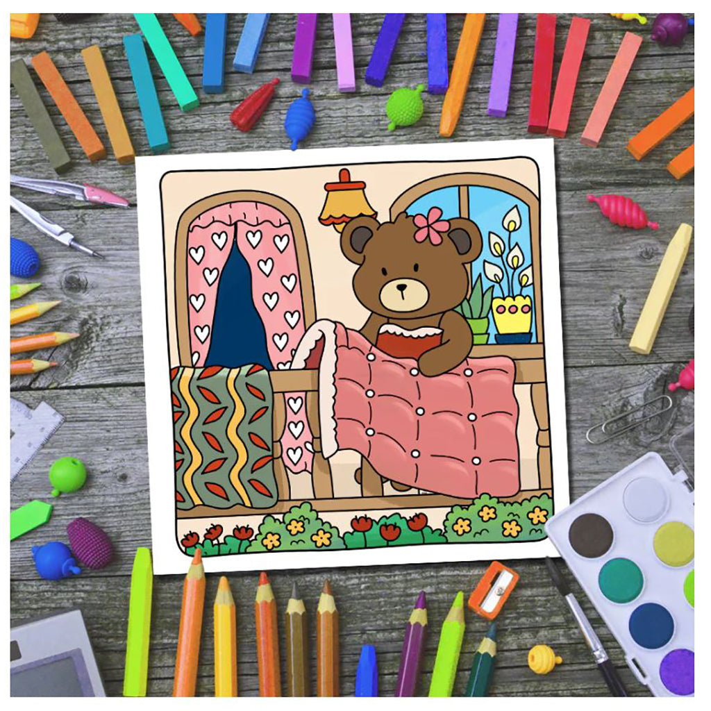 Cottage Friends Coloring Book