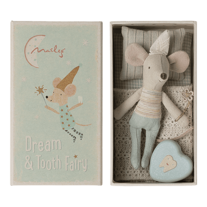 Maileg Tooth Fairy Mouse, Little Brother in Matchbox