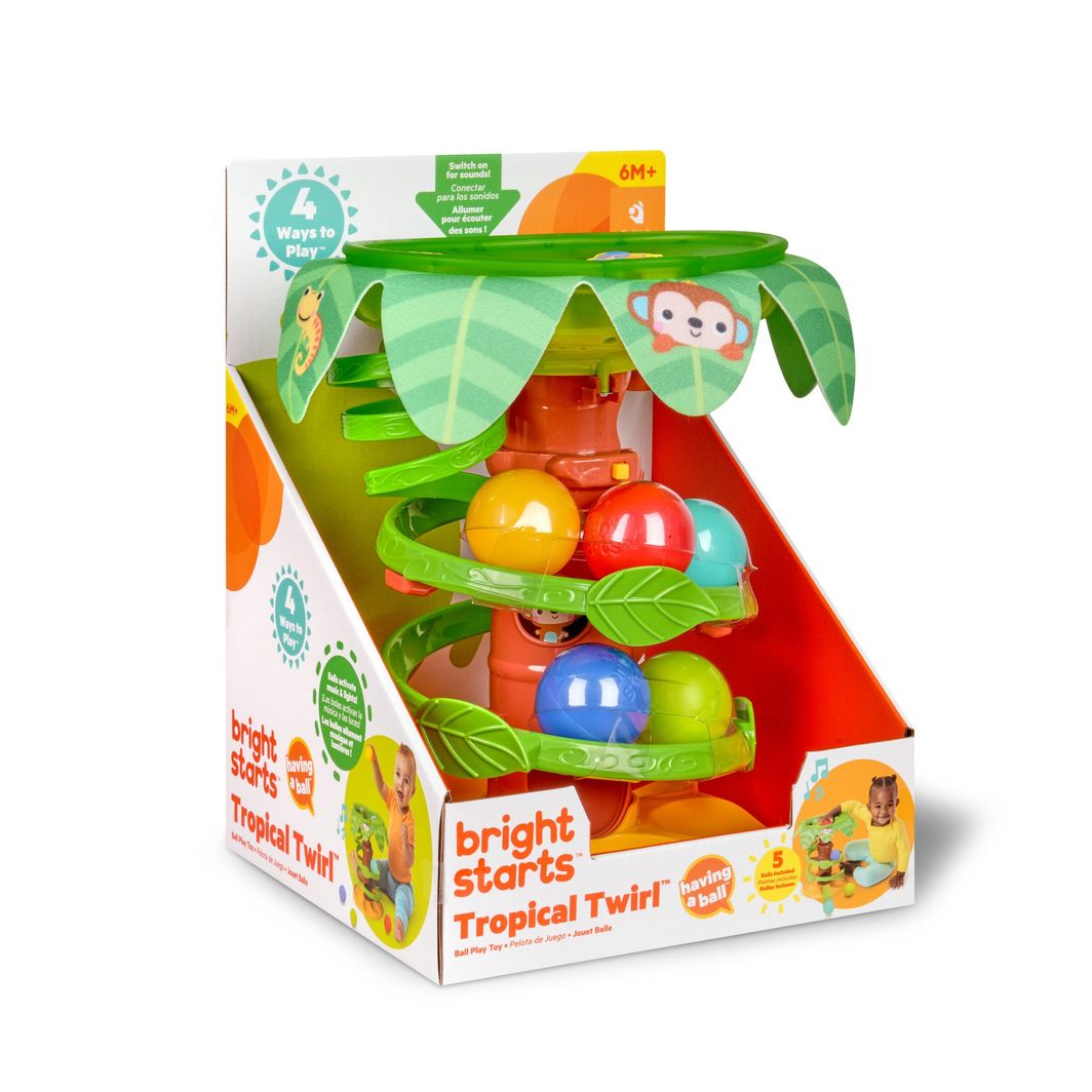 Bright Starts Baby Toy, Tropical Twirl™ Ball Track Toy