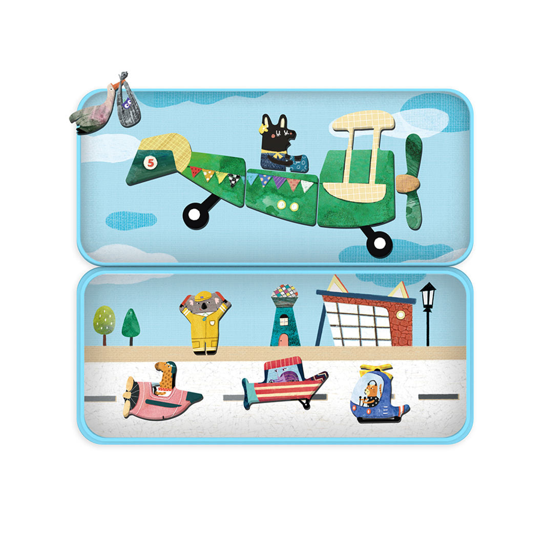 mierEdu Magnetic Travel Set, Airplanes