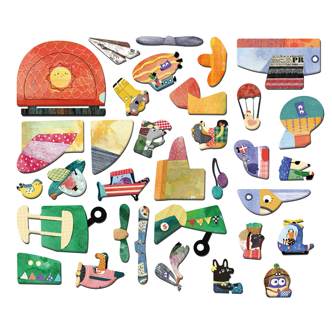 mierEdu Magnetic Travel Set, Airplanes