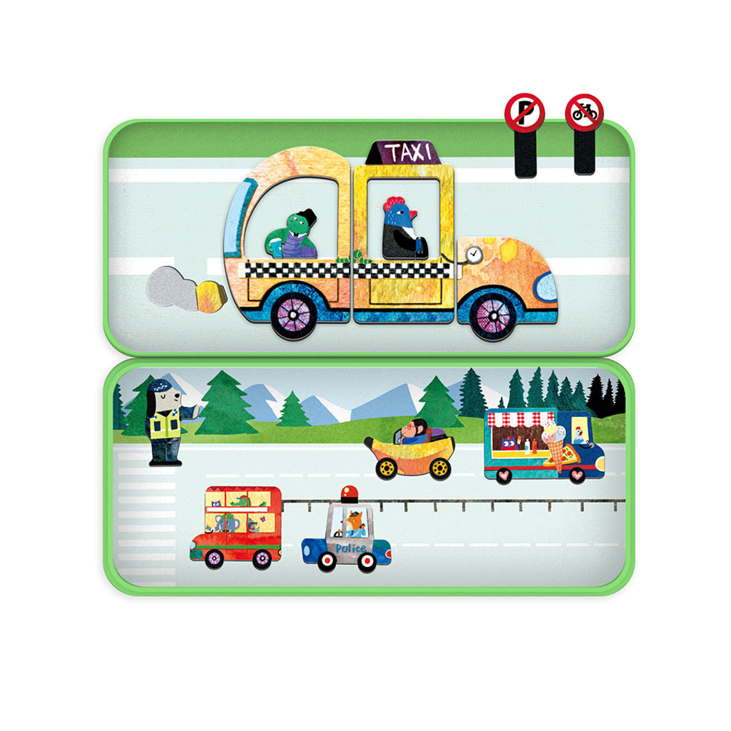 mierEdu Magnetic Travel Set, Cars