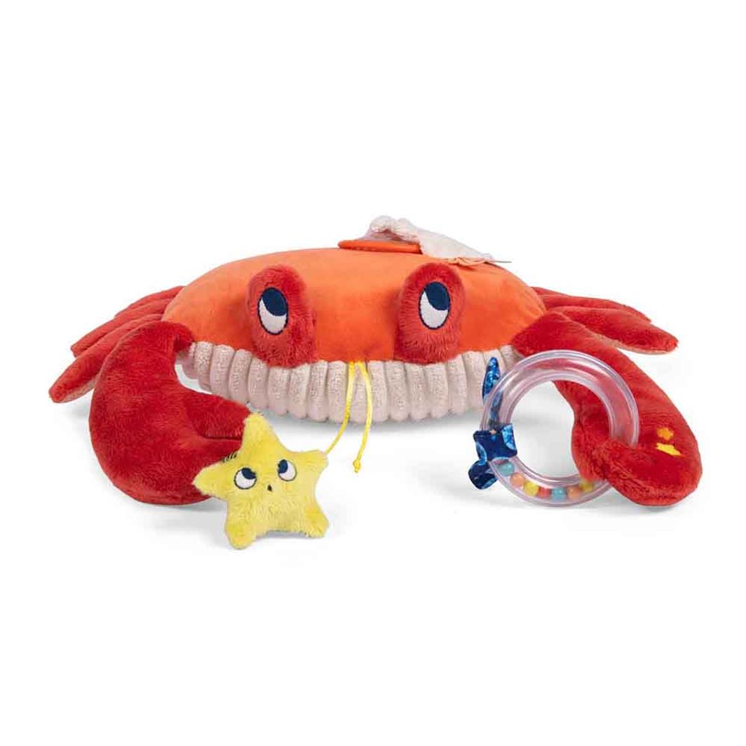 Moulin Roty Activity Plush Toy, Crab – 34 cm