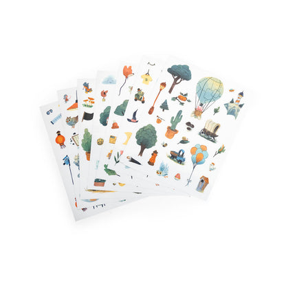 Moulin Roty - Coloring Book with 200 Stickers - La bande à Jojo
