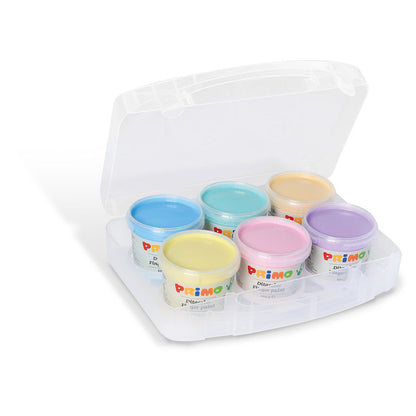 PRIMO - Finger Paint, 6 Pots - Pastel