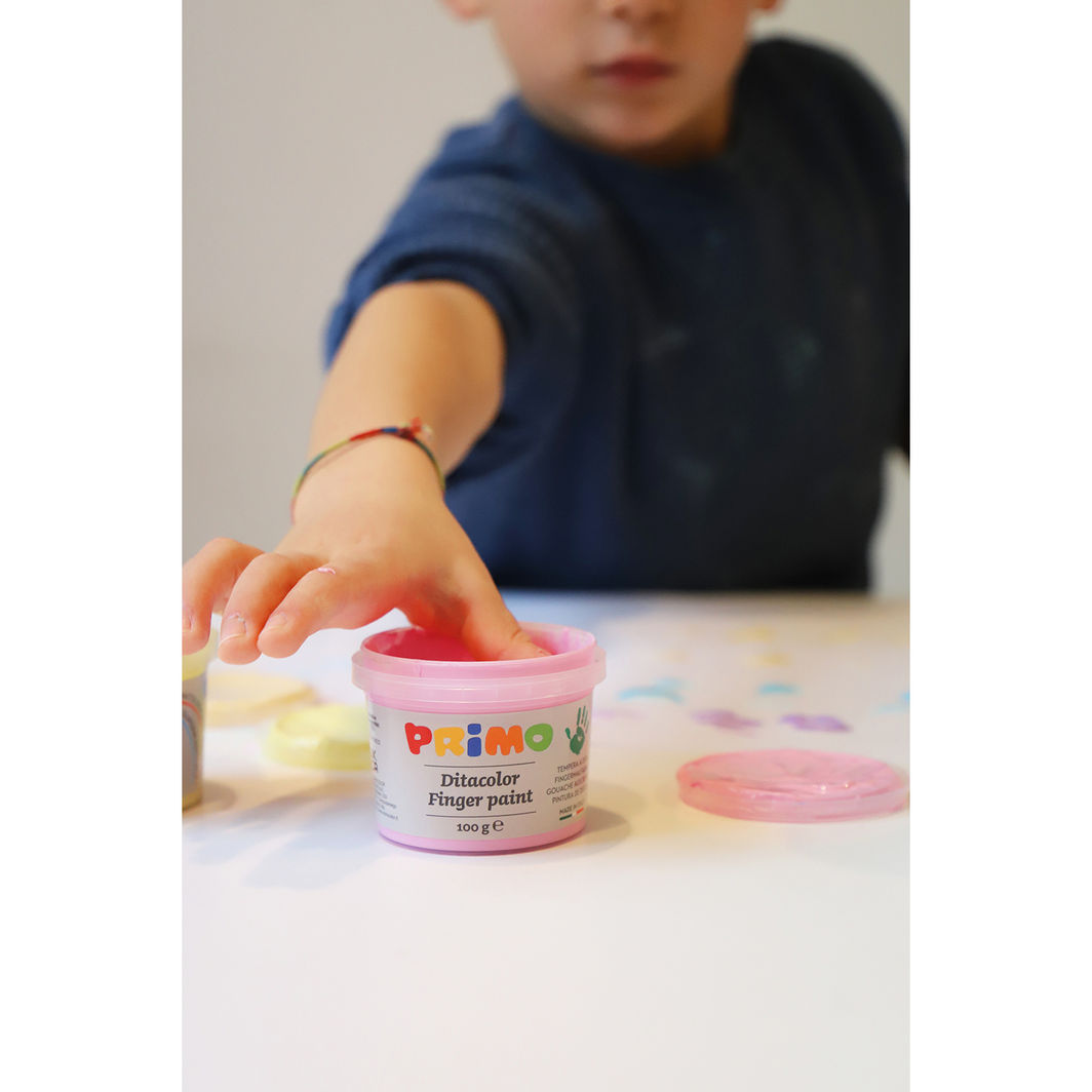 PRIMO - Finger Paint, 6 Pots - Pastel