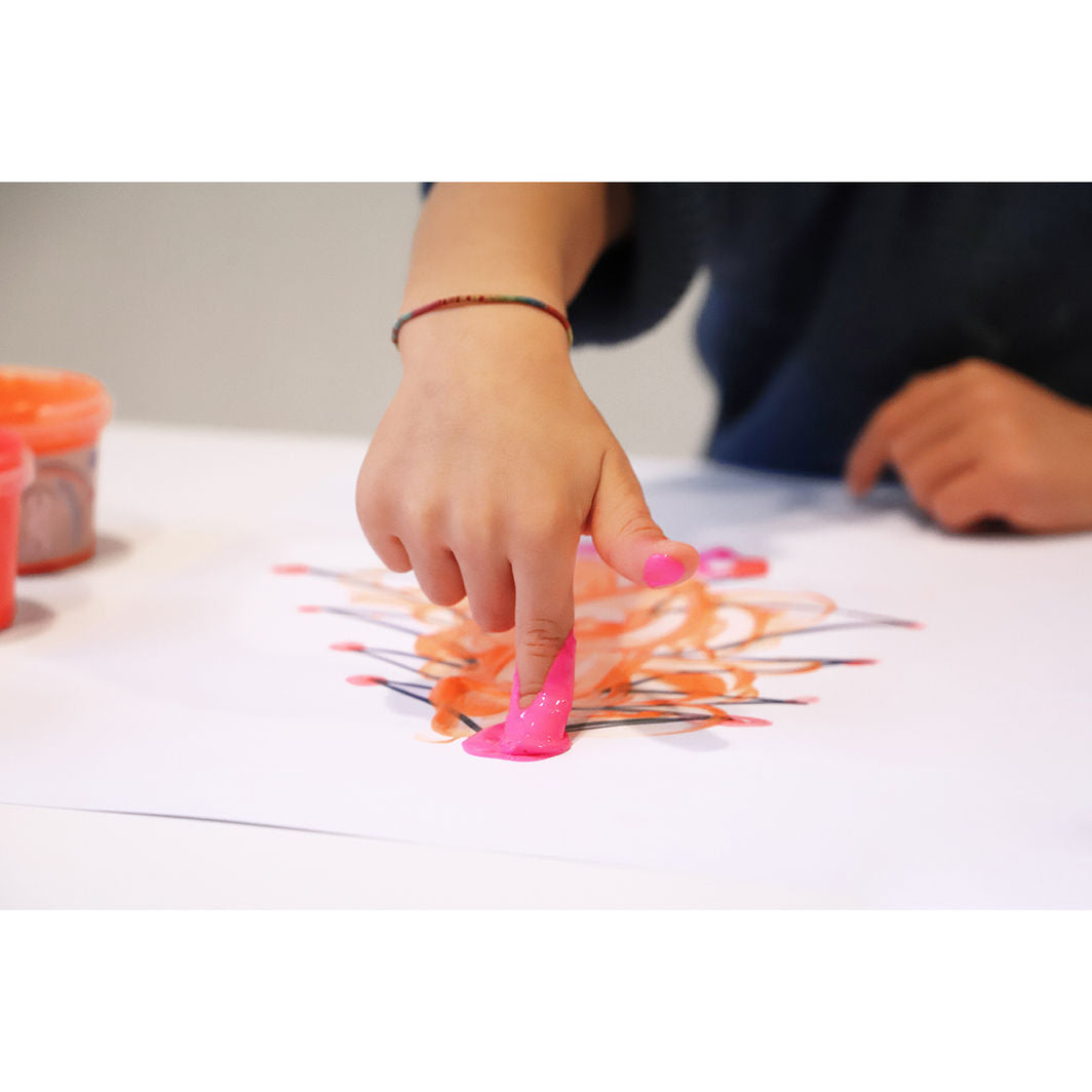 PRIMO - Finger Paints 6 Pots - Neon