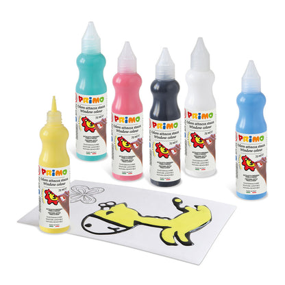 PRIMO - Window Paint – 6 x 75 ml bottles