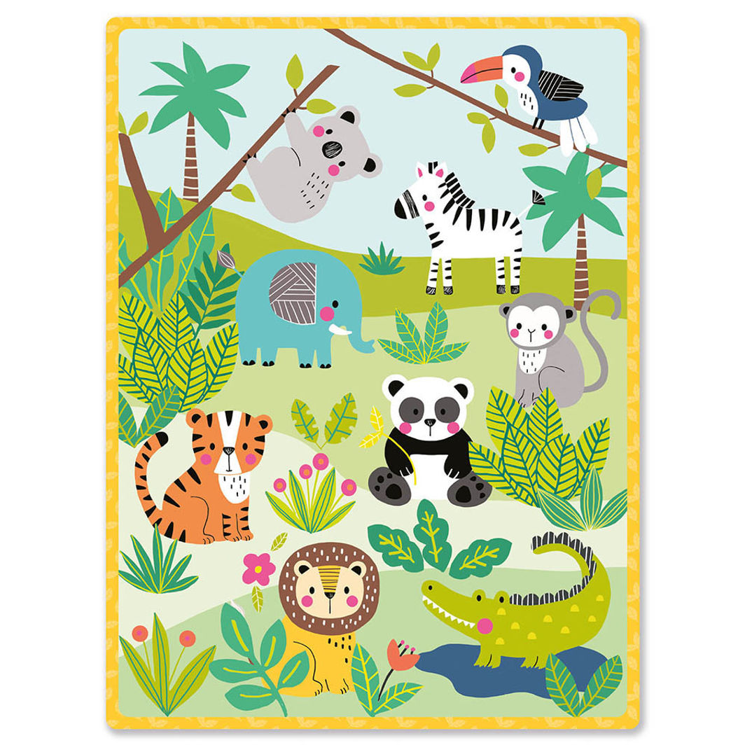 Auzou Wooden Memory Game, Wild Animals