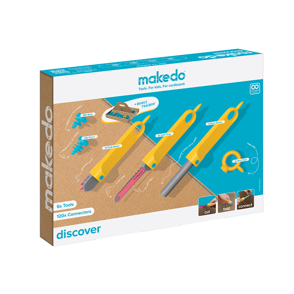 Makedo Discover: Creative Tools and Accessories for DIY Cardboard Projects