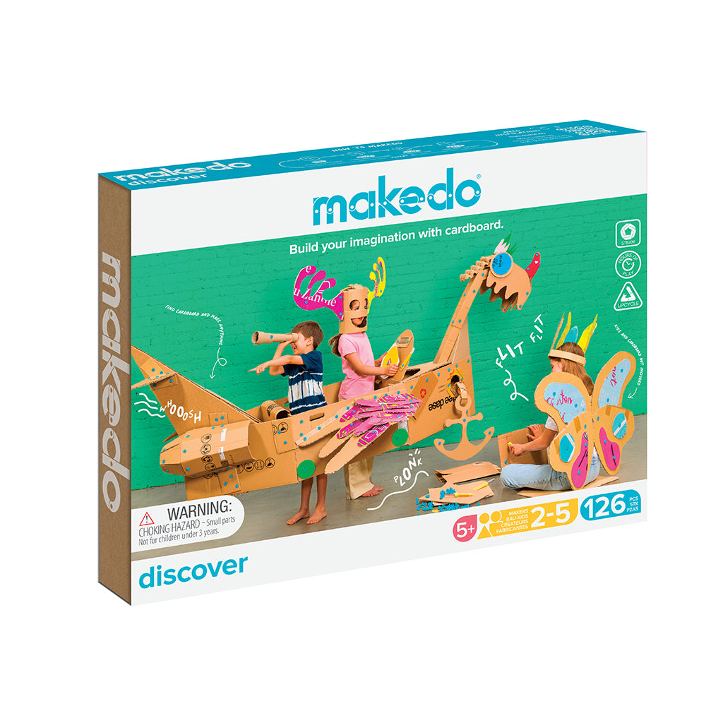 Makedo, Discover - DIY byg-selv værktøj til kreativ leg med pap