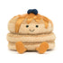 Jellycat bamse, Amuseables Fran pandekager - 15 cm