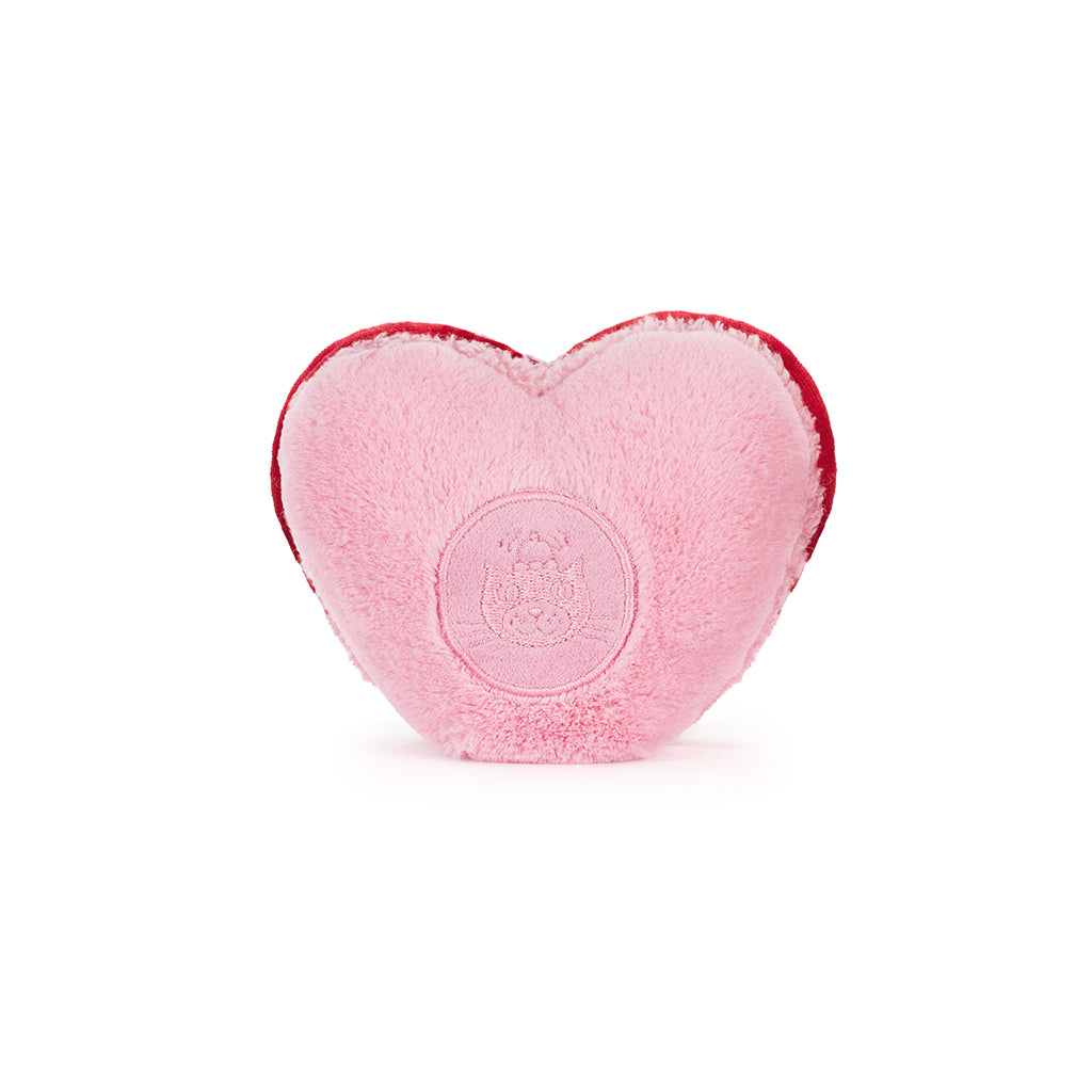 Jellycat Plush, Amuseables Arlette Heart Macaron, Pink - 13 cm